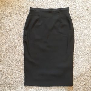 High waisted pencil skirt